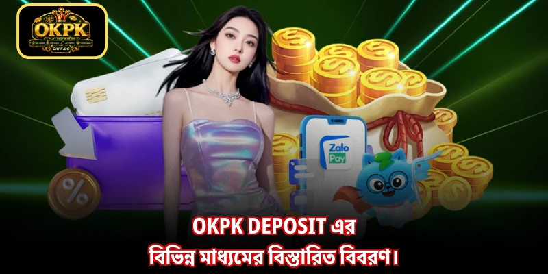 OKPK deposit এর বিভিন্ন মাধ্যমের বিস্তারিত বিবরণ।
