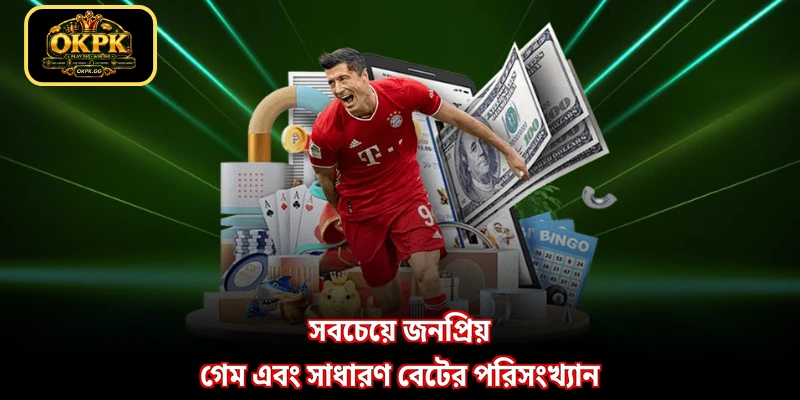 সবচেয়ে জনপ্রিয় গেম এবং সাধারণ বেটের পরিসংখ্যান